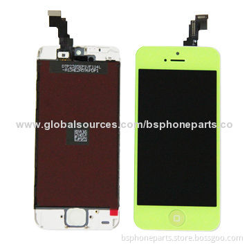 LCD for iPhone 5C, high quality with good service, 100% tested, green color